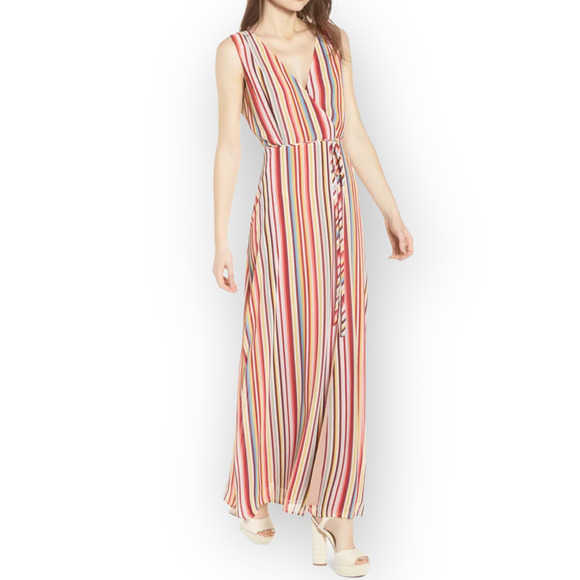 WAYF Bobby Wrap Maxi Dress Size M - Picture 1 of 7